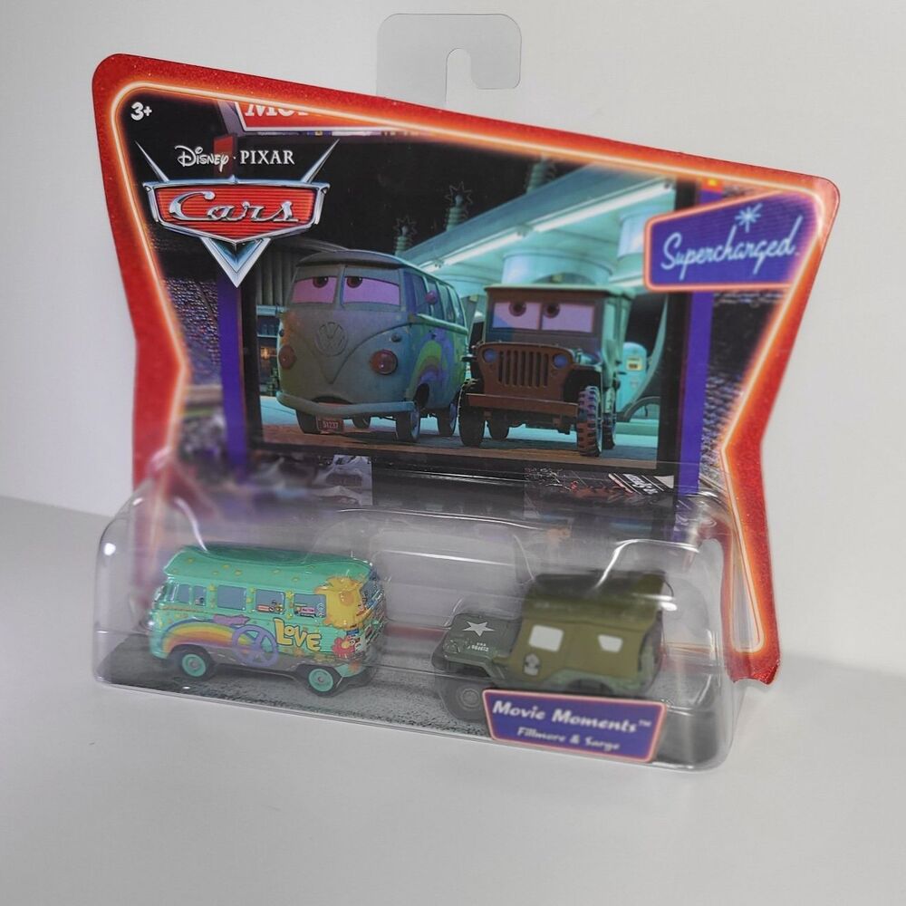 Disney Pixar Mattel Cars Movie Moments FILLMORE AND SARGE Supercharged NEW
